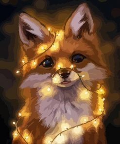 Fox in Light Animals Paint By Numbers