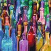 Colorful Bottles Still Life Paint By Numbers