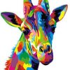 Colorful Giraffe Animals Paint By Numbers