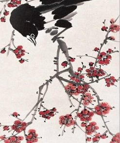 Magpies Plum Flower Birds Paint By Numbers