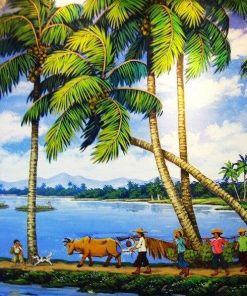 Village Scenery Landscape Paint By Numbers
