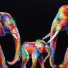 Colorful Elephant Family Animals Paint By Numbers