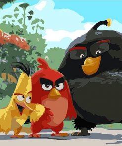 Angry Birds  Birds Paint By Numbers