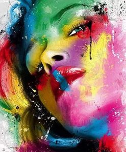 Colorful Woman Face People Paint By Numbers