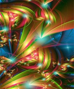 Fractal Mandala Abstract  Paint By Numbers