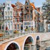 View of Amsterdam Canal Cities Paint By Numbers