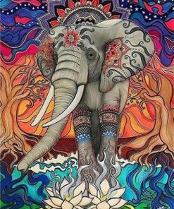 Majestic Elephant Animals Paint By Numbers
