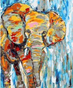 Elephant Engraved Animals Paint By Numbers