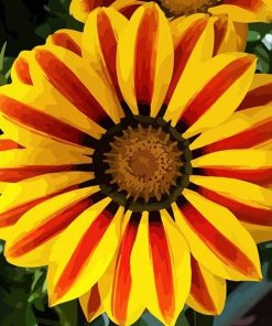 Big Yellow Flower Flowers Paint By Numbers