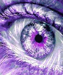 Purple Eyes People Paint By Numbers