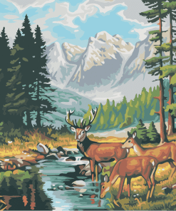 Wildlife Landscape Paint By Numbers