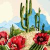 Desert Cactus Flowers Paint By Numbers