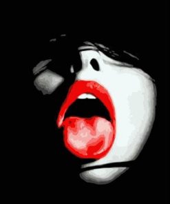 Tongue Licking The Lips People Paint By Numbers