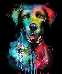Colorful Companion Dog Animals Paint By Numbers
