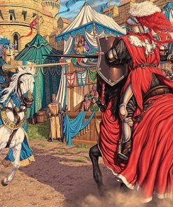 Jostling Knight People Paint By Numbers