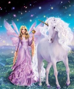 Magical Unicorns and Fairies Animals Paint By Numbers