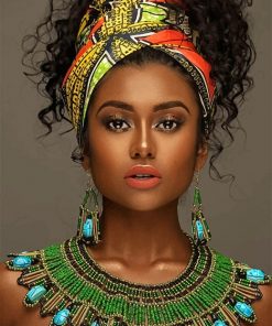 African Beautiful Woman NEW Paint By Numbers