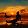 Mermaid Silhouette Sunset NEW Paint By Numbers