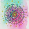 Watercolor Mandala Art paint by number