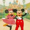 Mickey And Minnie Disneyland paint by numbers