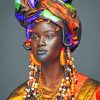 Black African Woman Paint by numbers