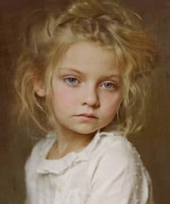 Vintage Blond Girl paint by numbers