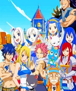 Fairy Tail Anime Paint by numbers