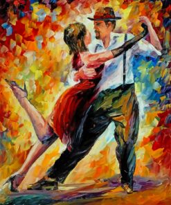 Dancing Couple Art paint by number