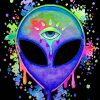 Trippy Alien paint by number