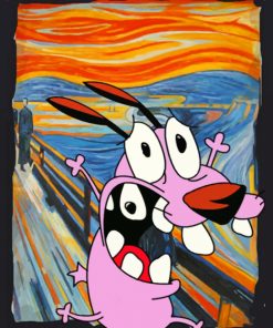 The Cowardly Dog paint by numbers