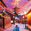 Couple In Yasaka Pagoda Paint by numbers