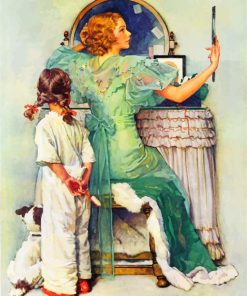 Going Out Norman Rockwell Paint by numbers