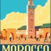 Hassan II Mosque Casablanca paint by numbers