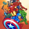 Marvel Superheroes Paint by numbers