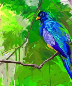 Bird On Tree Art Paint by numbers