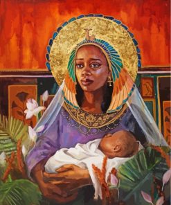 Sad Black Mother Paint By Numbers