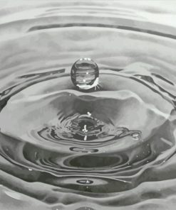 Black-and-White-realistic-Water-Drop-paint-by-numbers