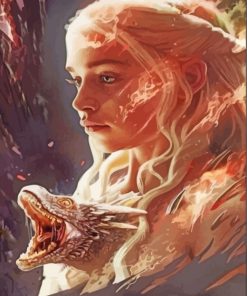 Daenerys-Targaryen-mother-of-dragons-paint-by-numbers