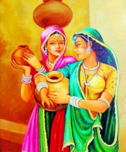 Indian Women Paint by numbers