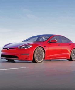 Tesla-car-paint-by-numbers