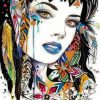 native-american-girl-hippie-art-paint-by-numbers