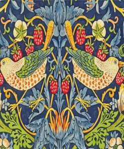 william morris strawberry thief paint by numbers