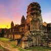 Angkor Wat Cambodia paint by number