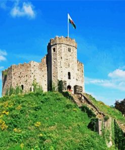 Cardiff Castle paint by number