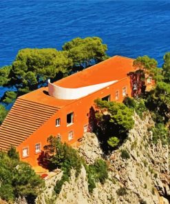 Casa Malaparte Capri paint by number