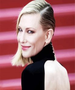 Cate Blanchett In The Red Carpet paint by number