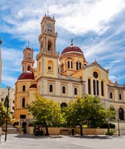 Church Of Agios Minas Crete paint by number