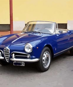 Blue Classic Alfa Romeo Paint By Numbers