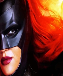 Close Up Batwoman Paint By Number