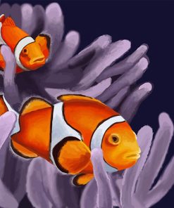 clownfish paint by number